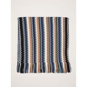 Missoni Men Abstract Striped Pattern Wool Blend Scarf Missoni